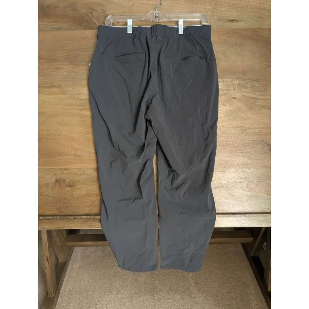 Marmot Kodachrome Pants Womens 12 Gray Stretch Belted Waist Straight Leg NWT